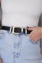 Square Gold Buckle Women's Belt Trouser Belt Dress Belt Shirt Belt Coat Belt - 7