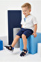 Flex Velcro Mesh Detailed Genuine Leather Baby Boy Sandals Navy Blue - 2