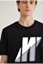 M0612174 Pro Logo Printed Reflective Detailed T-Shirt Men's T-Shirt Black - 6