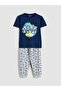 New York Printed Boys' Pajama Set (S6)