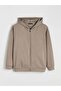 Black Hooded Soft Touch Women's Zippered Sweatshirt (S6) - 5