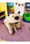 Hooded Girl-Boy Bathrobe with Cotton Bear Figure - 5