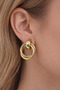 Women's Steel Earrings Gold