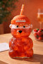 Teddy Bear Barista Star Glass Cold Drink Cup a Teddy Bear Print Cup 580 ml 1 Piece - 5