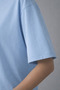 Women's Baby Blue Unprinted Basic Cotton Oversize T-Shirt - 3