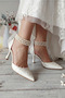 Women's 7 cm Pearl Bridal Shoes (TRUE TO SIZE)