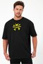 Unisex Oversized Embroidered Alakazam Anime Character Design 100% Cotton Piece T-Shirt