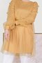Three-Dimensed Flower and Tule Detailed Tunic 40519 - 4