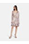 Belted chiffon mini dress