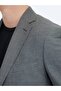 Anthracite Plain Regular Fit Wool Blend Jacket - 5
