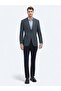 Indigo Patterned Modern Fit Jacket - 2