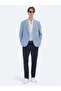 Blue Patterned Modern Fit Jacket - 2