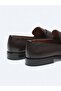 Brown Leather Classic Shoes - 5