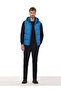 Cobalt Blue Regular Fit Hooded Casual Woven Sports Vest - 2