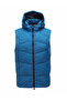 Cobalt Blue Regular Fit Hooded Casual Woven Sports Vest - 3