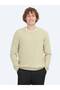Oil Green Crew Neck Jacquard Knit Sweater