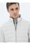 معطف منسوج كاجوال بياقة واقفة من Stone Regular Fit - 4