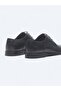 Navy Blue Leather Classic Shoes - 5