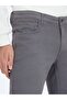 Anthracite Woven Slim Fit Casual Cotton Blended Trousers - 3