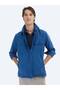 İndigo Regular Fit Dokuma Overshırt