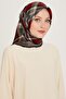 بنقشة هندسية Twill Pure حرير وشاح 9223D 35