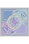 Classic Patterned Pure Silk Twill Scarf 9315D 81 - 2