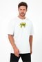 Unisex Oversized Embroidered Alakazam Anime Character Design 100% Cotton Piece T-Shirt - 2