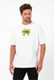 Unisex Oversized Embroidered Alakazam Anime Character Design 100% Cotton Piece T-Shirt