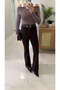 Zr Konse Bitter Brown Spanish Flared Jeans - 2