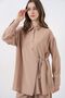 Bdart Tie-Dye Detailed Shirt-Collar Tunic-Pants Set - 2