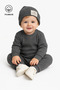 Baby Boy Girl Ribbed Basic Seasonal Hat Bottom Top Set