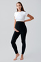 Extra Thick Stretchy Waist Adjustable Winter Thermal Maternity Leggings with Plush on the Outside