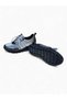 Women's Gray Shiny Satin and Leather Detailed Flat Sole Lace-Up Sneakers - 7