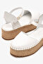 Lobo Beyaz Leather Women Espadrilles Sandals - 5