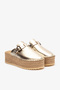 Elira Dore Genuine Leather Women's Espadrille Slippers - 4