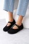 Birken Women's Lightweight Comfortable Sole Stylish (Holiday) Buckle Daily Office Ballerina Shoes - 3