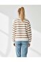 Women's Cool Oversized Mold Crew Neck Thick Basic Three Thread Inner Sweatshirt with Fleece-Lined Grids - 6