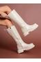 Toz 1978 Beige Zippered Casual Women's Boots - 4