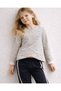 Girls' Top and Bottom Set – Striped Blouse & Striped Leggings |   Black-Cream