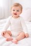 Coppa Baby Long Sleeve 5-Piece Baby Bodysuit 100% Cotton Basic Baby Bodysuit with Cotton Snaps Newborn 0-24 Months