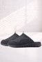 Medical Genuine Leather Black Comfort Sports Slippers