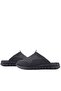 Medical Genuine Leather Black Comfort Sports Slippers - 8