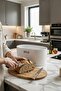 Metal Bread Box and Bread Bin with Bamboo Lid - Lid with Cutting Board Feature (34X19X16 cm) - 4