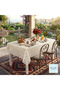 Lace Appearance Easy to Clean Liquid-Proof Non-Perforated Pvc Tablecloth - 120 X 150 Cream - 4