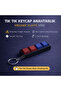 Bordo Blue 4-Piece Keycap Key Keychain – Blue Switch Mechanical Key – Stress Reliever Keyboard Keychain - 2