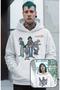 Unisex Gorillaz Printed Hooded Sweatshirt, Oversized Rock Music Band Printed Hoodie