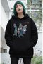 Unisex Gorillaz Printed Hooded Sweatshirt, Oversized Rock Music Band Printed Hoodie - 2