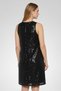Women Textured Mini Dress, Black - 4