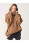 Women's Plus Size Turtleneck Wide Cut Oversized High Neck Knitwear Sweater 5078 - 4