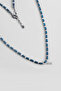 63 cm Silver Men's Necklace with Hematite Stone - 3